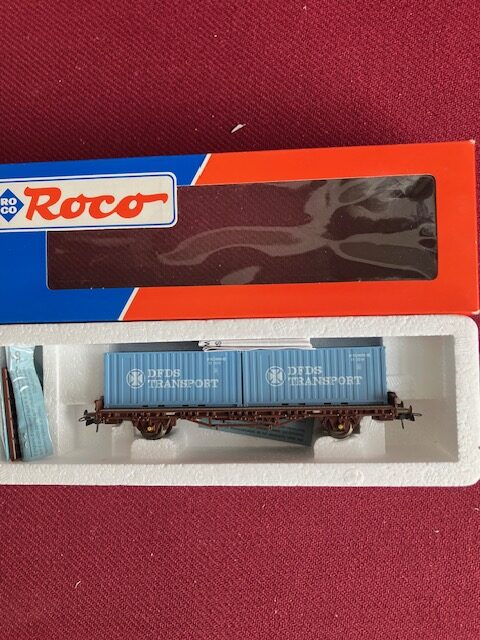 ROCO 46325 DFDS Container Transport DSB. Som Ny fra Samling.H0