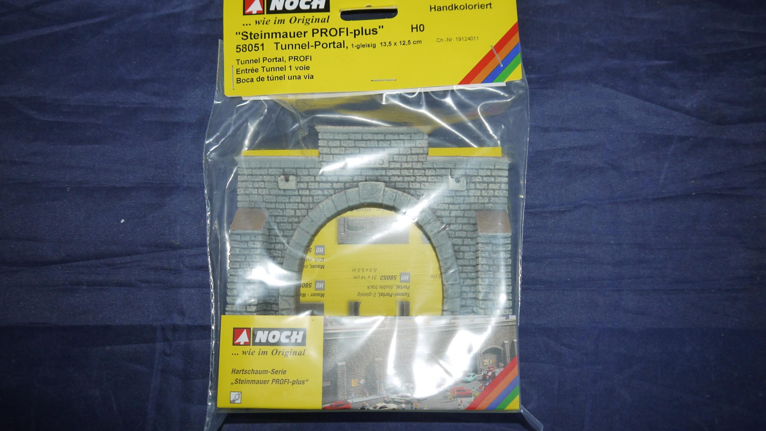 Noch 58051 Portal til 1 Spor Stenmur 13,5x12,5 cm Nyt H0