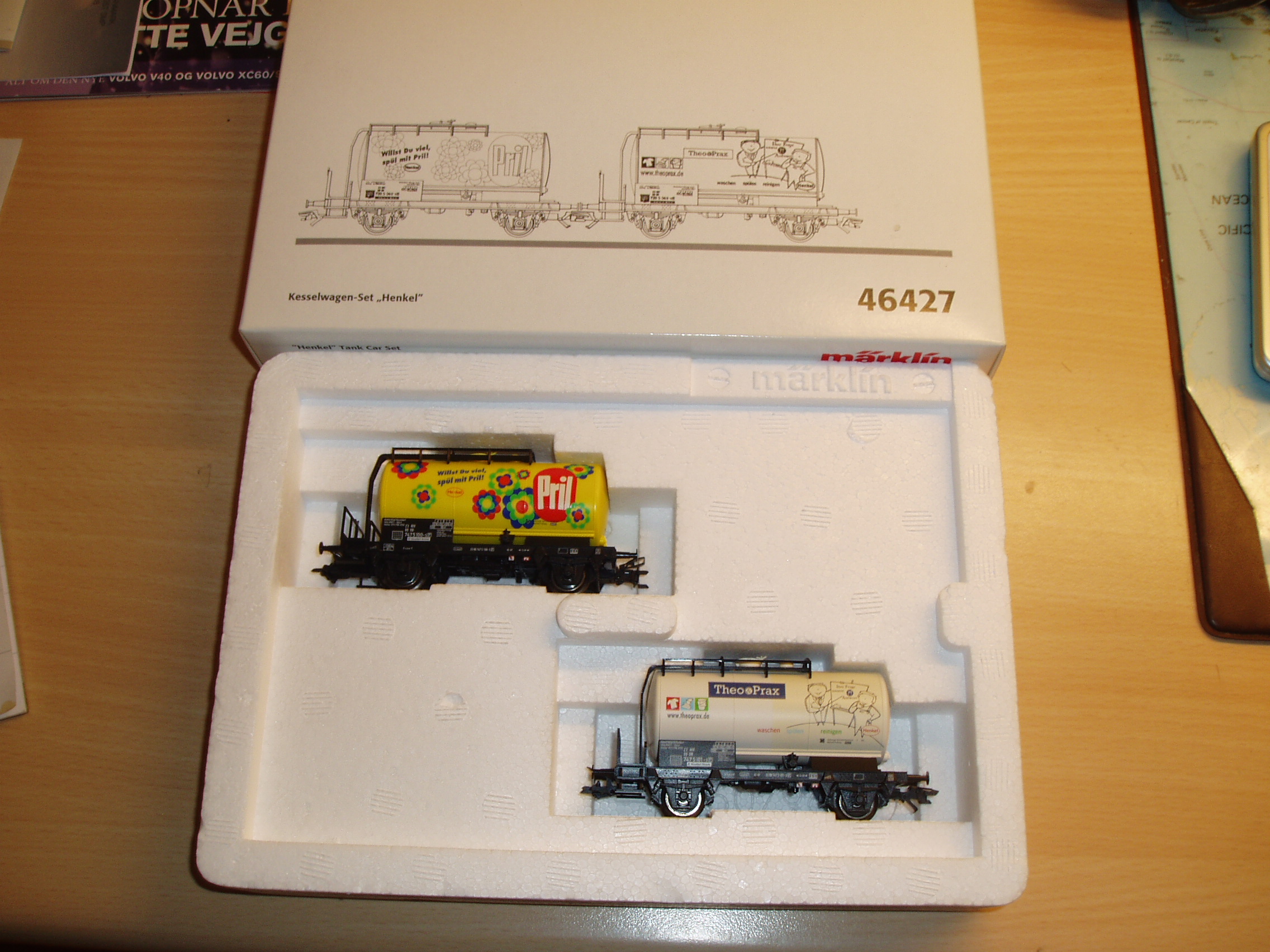 Märklin 46427 Tankvognsæt " Henkel" Let Brugt H0