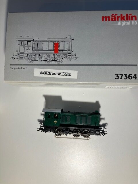 Märklin 37364 DSB Rangertraktor grøn Dig adr 65 H0 Let Brugt