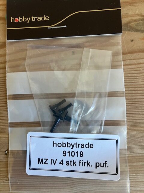 Hobby Trade 91019 4 stk 4 kantede puffer Til MZ  IV H0 Ny