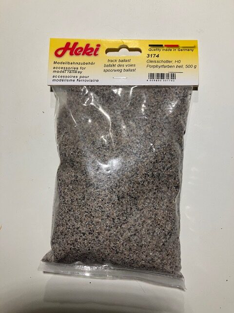 HEKI 3174 Ballast Grå brun med sort i og andre 500 g Nyt H0.