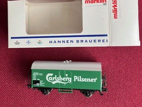 Märklin  Hannen Braueri Carlsberg Pilsener. DB Let brugt H0..