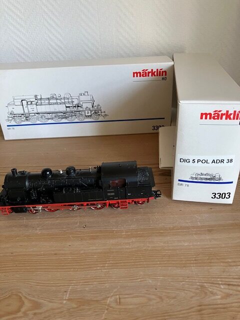 TILBUD Märklin 3303 BR 78 Dig m 5 pol motor Let Brugt H0 CS
