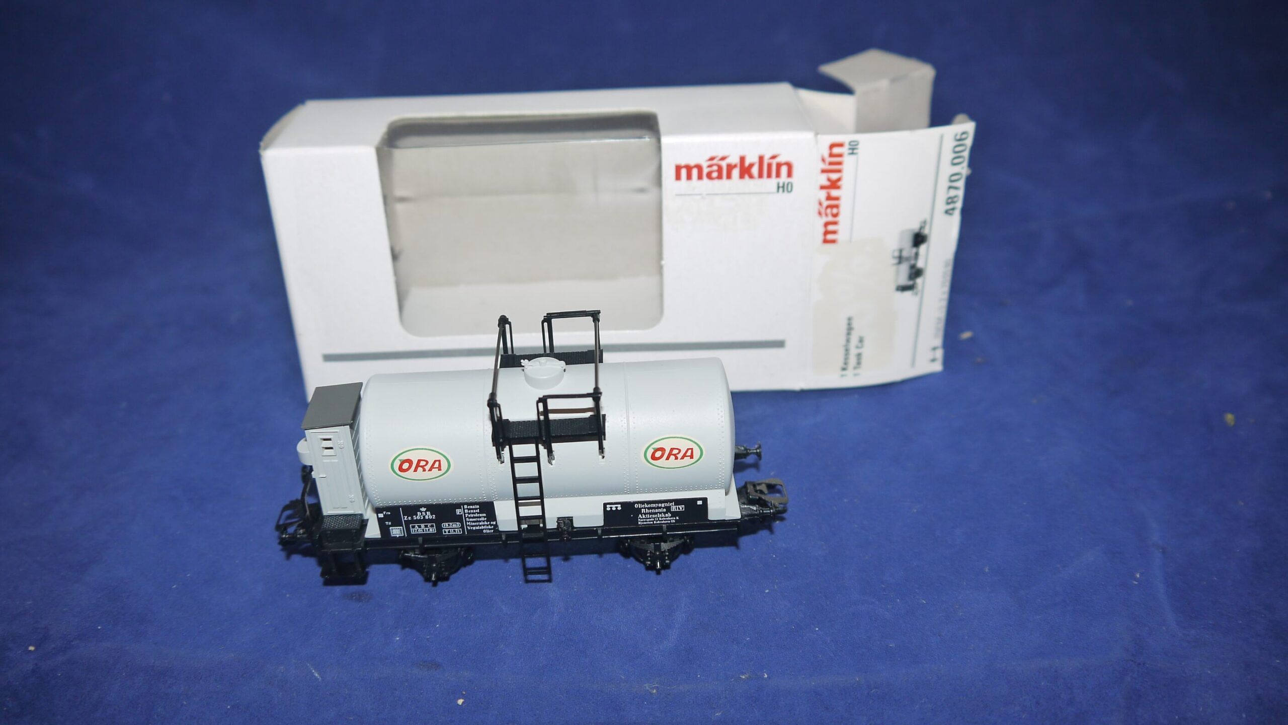 Märklin 4870.006 Ora DSB Tankvogn Som ny i Æske. H0 AC