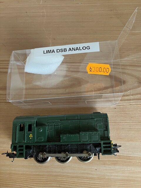 LIMA DSB Grøn Rangerlokomotiv Analog Brugt. H0
