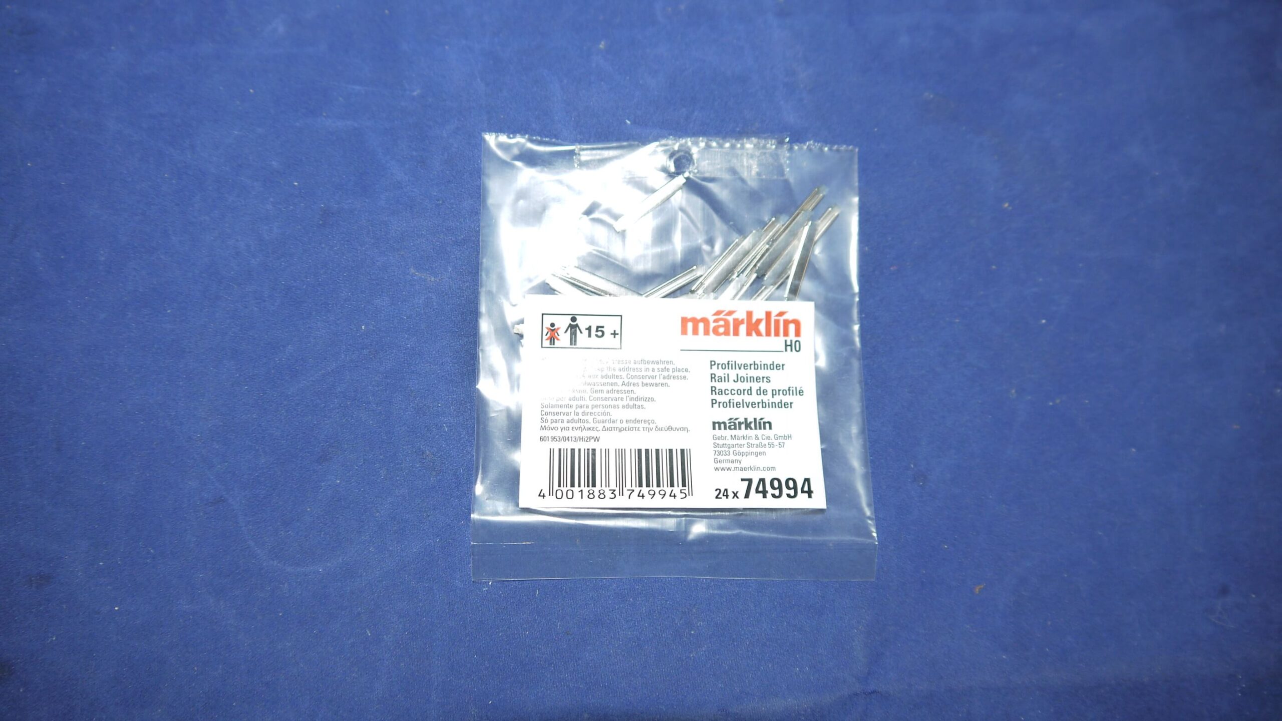 Märklin 74994 skinnelasker til C skinner 24 stk i pose Nyt. H0