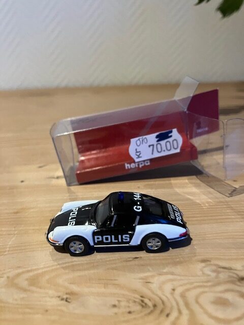 Herpa Polis  Porche 911 Let Brugt 1:87 H0 Ly brugt som Ny .(4813)