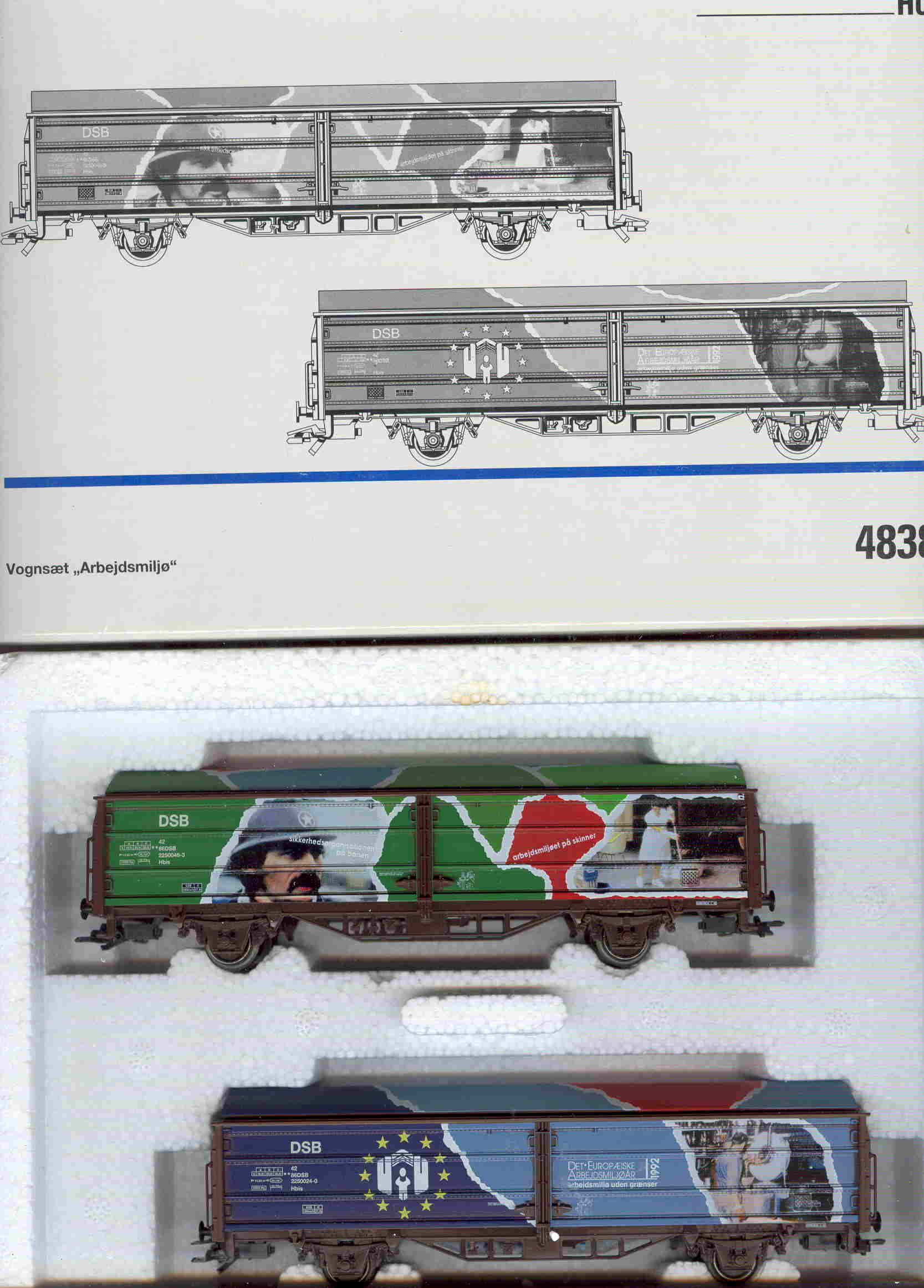 Märklin 4838 DSB Sæt Med Arbejdsmiljø  H0 Som Ny fra Samling.