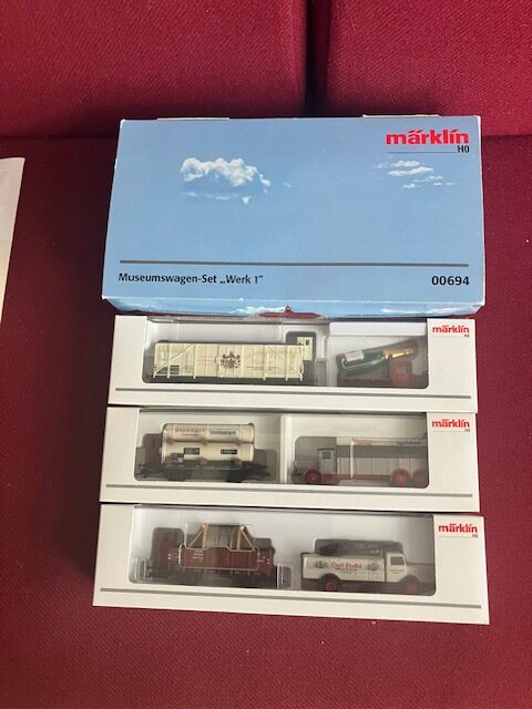Märklin 00694 3 Museumsvogne 2002-2003-2004 Som ny i Æsker. H0