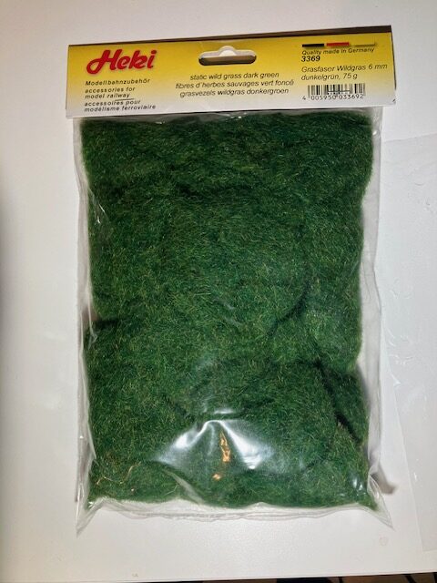 HEKI 3369 Græsfiber Wildgræs 6 mm  mørkegrøn 75 g