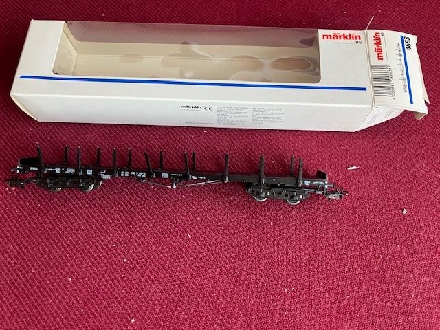 Märklin 4663 DB Boogievogn Til Træ stammer. H0 Som Ny fra Samling.