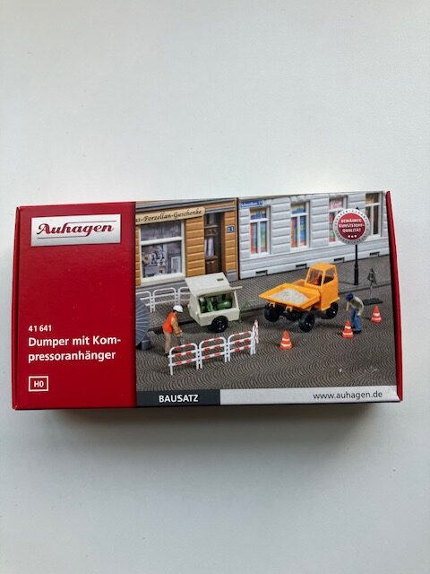 Auhagen  41641 Dumper .og Kompressor anhænger Nyt Byggesæt  H0