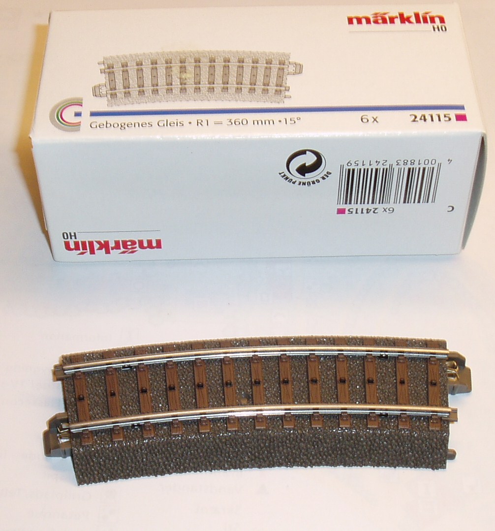 Märklin 24115 Bue 1 skinne 360 mm NYT