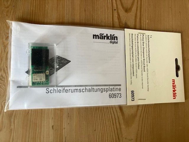 Märklin 60973 Fordelerplade til eftermontering på lokomotiver med to slæbesko H0 Nyt