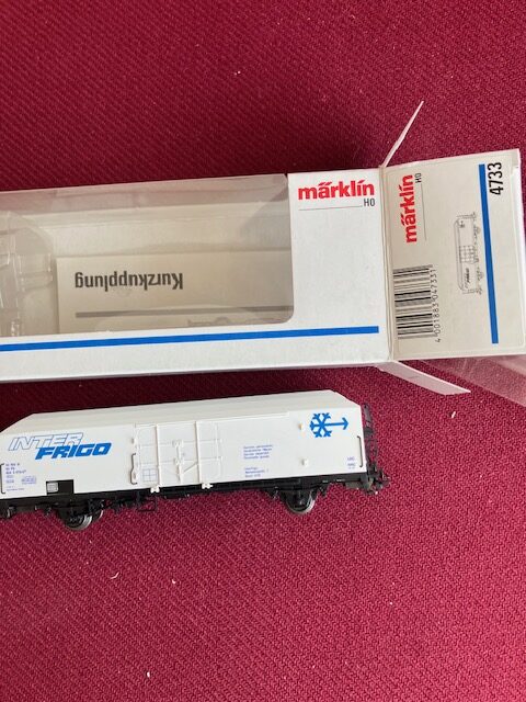 Märklin 4733 FS Inter Frigo Kølevogn H0 Som Ny fra Samling. Basel.