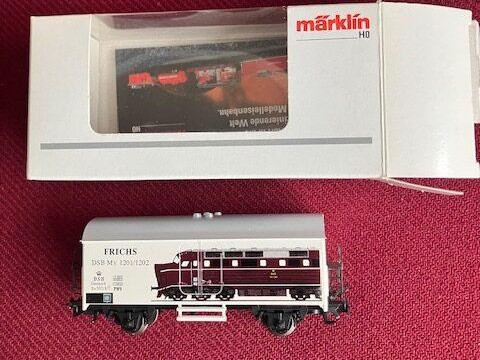 Märklin DSB Frichs MY  1201-02  vogn H0 Som ny. Reklamevogn