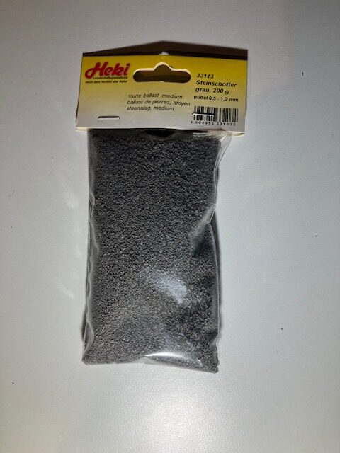 HEKI 33113 Ballast Grå 0,5-1 mm 200 g. Nyt,