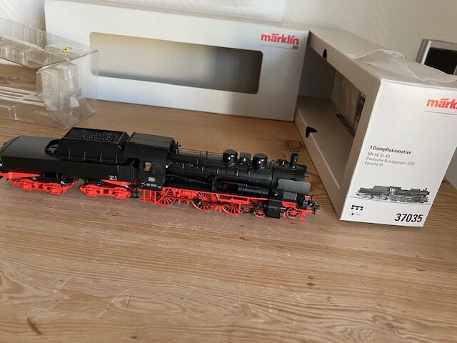 Märklin 37035 Damp Lok Br 38 MFX og Lyd H0 Let Brugt.