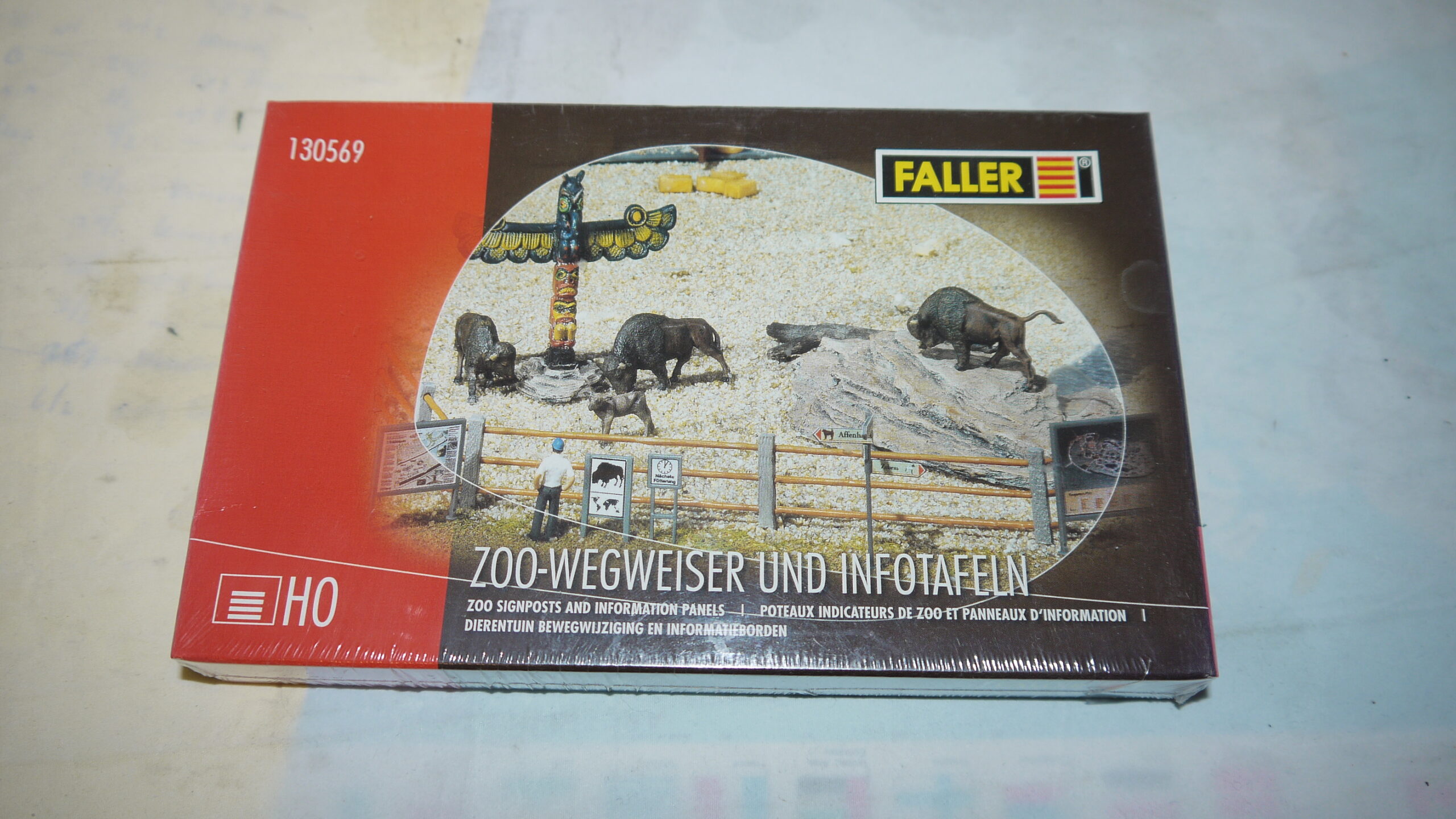 Faller 130569 Zoo info tavler og Vejviser Nyt i æske H0.
