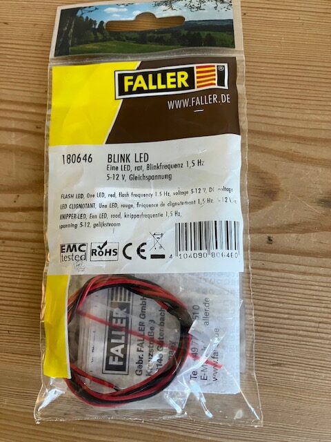 Faller 180646 Led lys blink  1,5 hz 5-12-V NY.