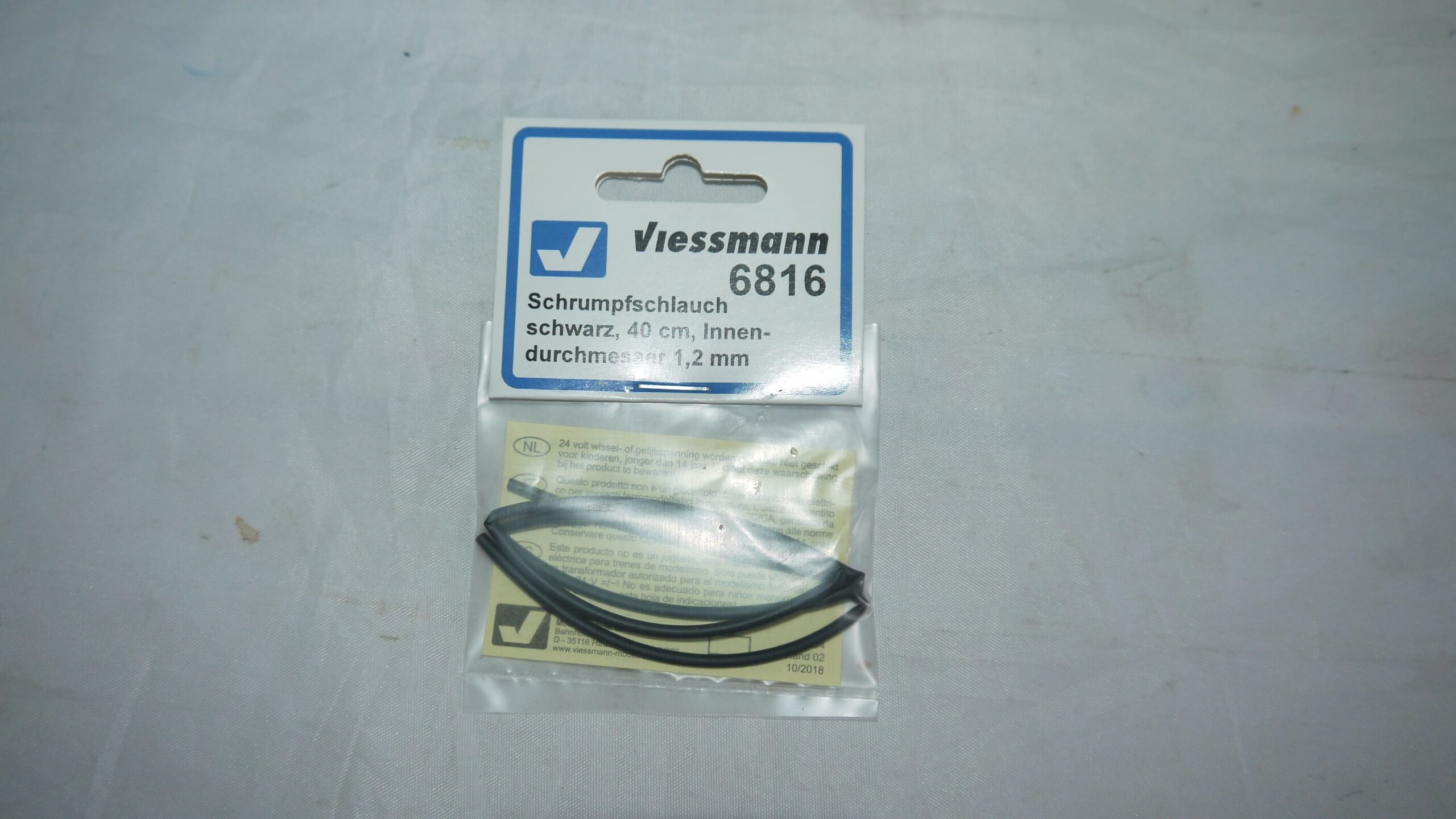 Viessman 6816 0,4 m Krympeflex 1,2 mm Nyt i pakning Sort  ..