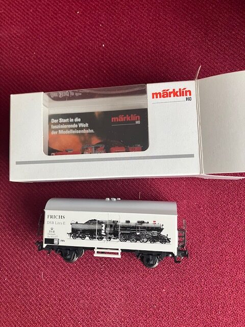 Märklin DSB Frichs Litra E vogn H0 Som ny. Reklamevogn