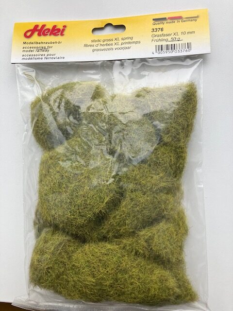 Heki 3376 Græsfiber Forår XL 10mm 50 g. Nyt i Pose
