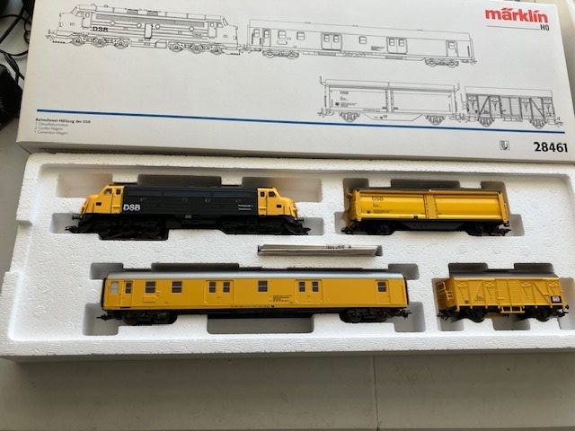 Märklin 28461 DSB Arbejdstog analog/delta. Som Nyt fra Samling.