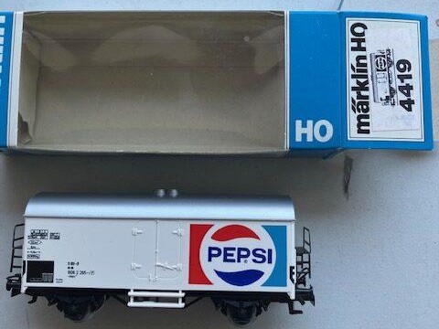 Märklin 4419 Vogn Pepsi DB H0   Som Ny Fra Samling