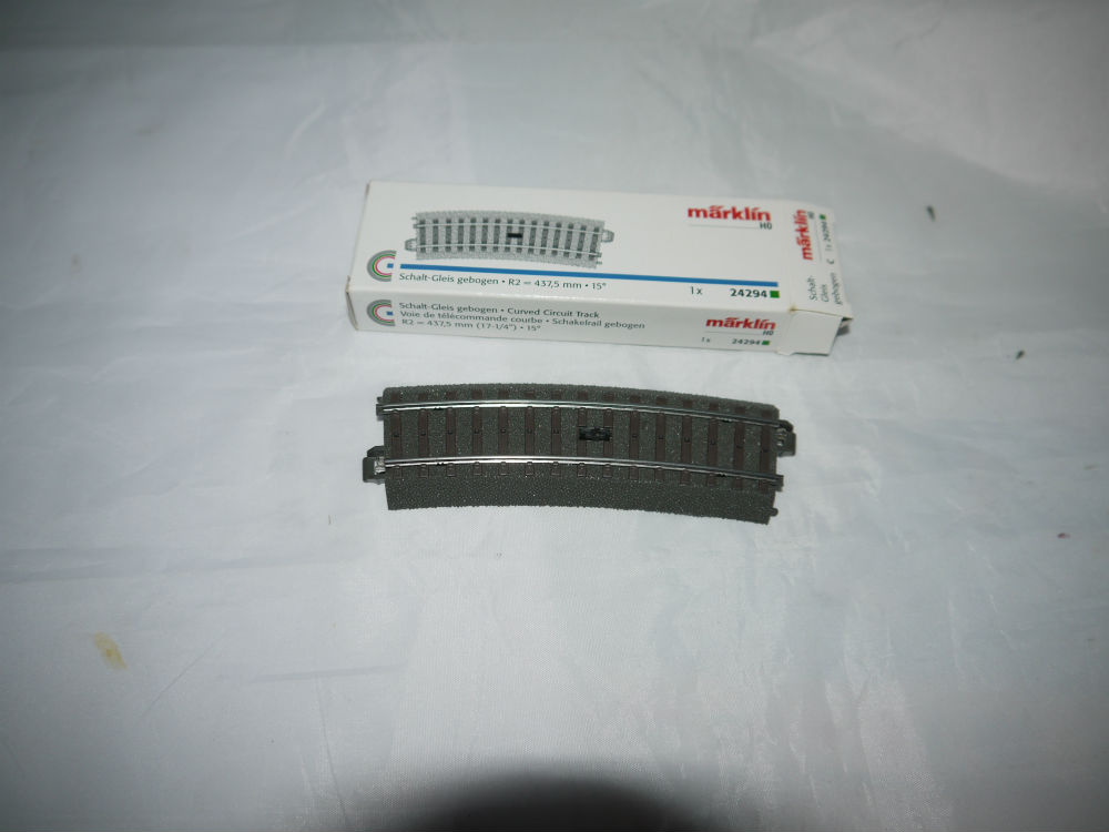 Märklin 24294 kontaktskinne 1/2 bue 2. Brugt uden ledn. H0 AC