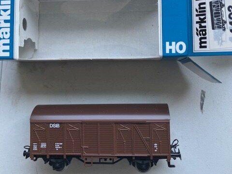 Märklin 4403 DSB Brun Godsvogn  Europ H0. Som Ny fra Samling,