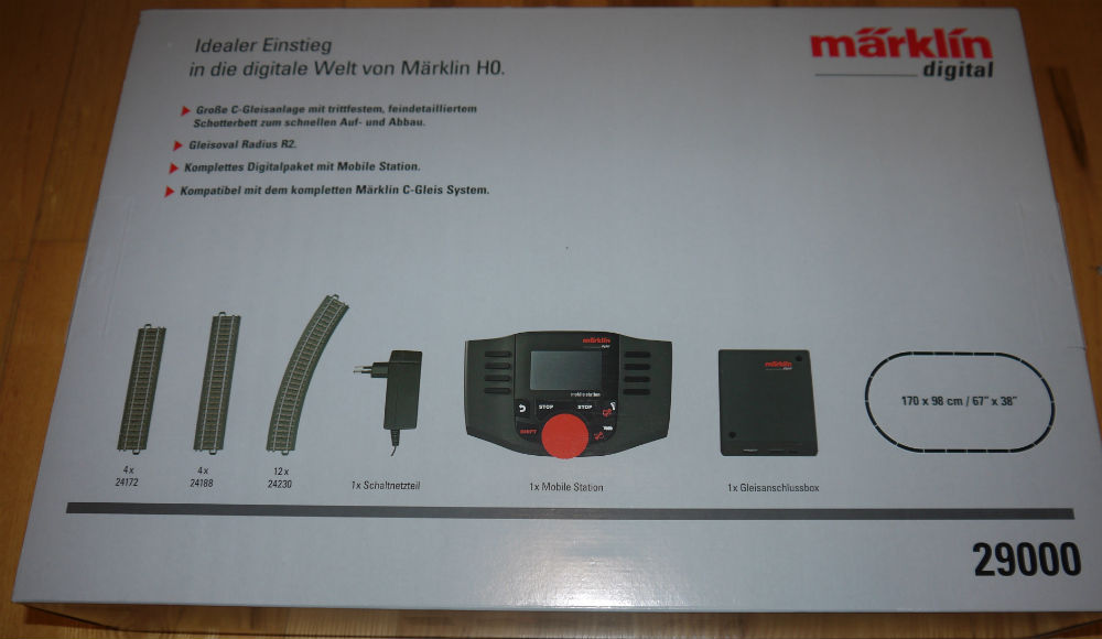 Märklin 29000 med 60657 komplet Styring og udvidelses sæt bue 2. Ny i Æske. HO