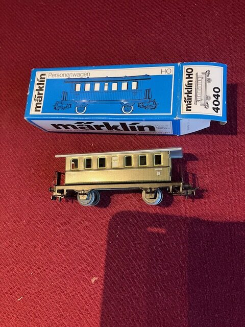 Märklin 4040 personvogn ikke Ryger 2 kl. Boll-Gøppingen H0