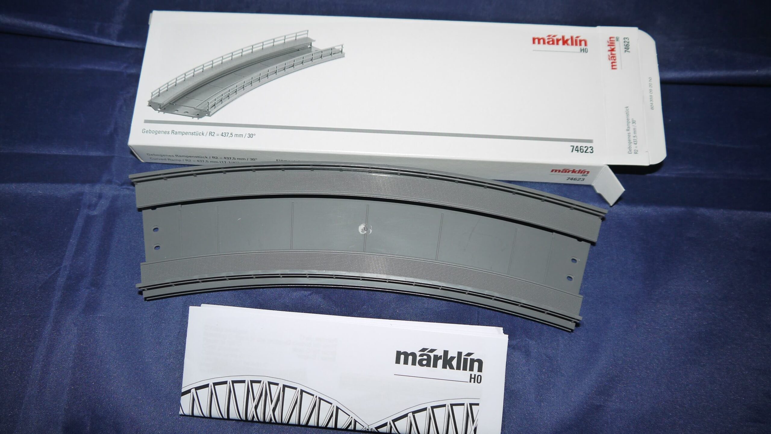 Märklin 74623 Rampe Bue 2 Ny i Æske. til C skinner H0