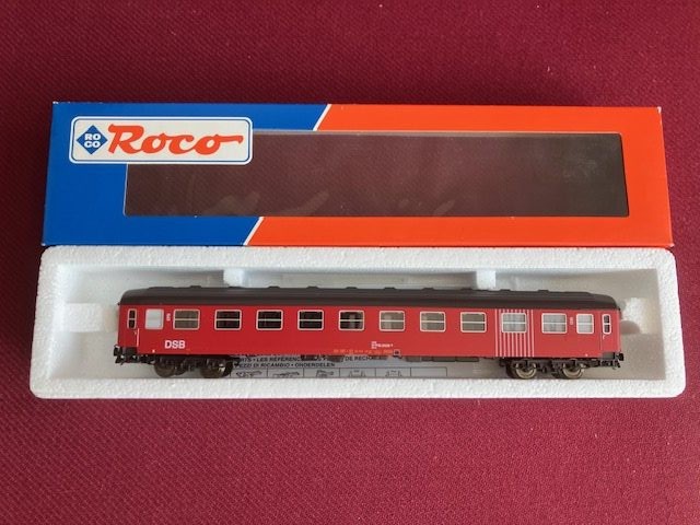 Roco 45341 DSB 2 kl Bkx 51 86 85 -83042-6 Som Ny Fra Samling H0.