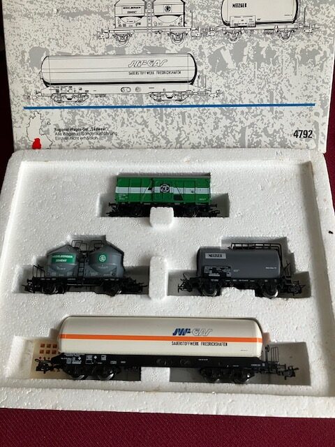 Märklin 4792 DB Sæt 4 vogne SYDVEST Let Brugt H0.