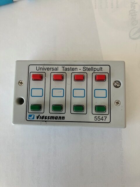 Viessmann 5547 Kontrolpult Til bl.a Sporskift ig Afkoblingsskinne let Brugt.Nypris 179 Kr