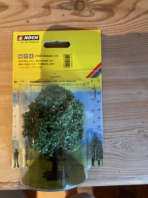 NOCH 21550 Frugt Træ 7,5 Cm Ny, H0 TT N