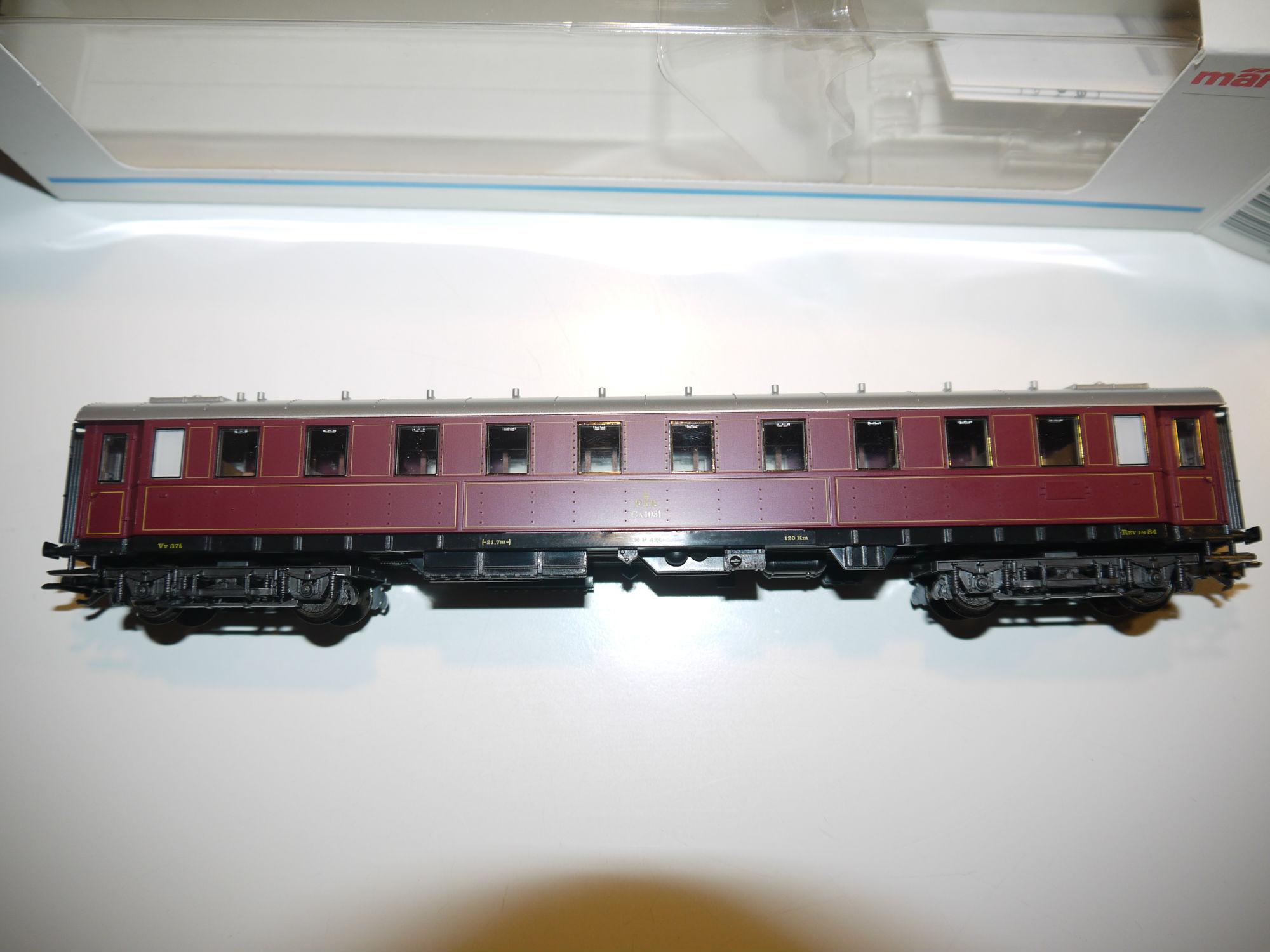 TILBUD Märklin 4341 DSB Personvogn Ca 1031 Som Ny i æske.  H0 AC