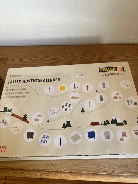 Faller 190000 Advents Kalender /JULE kalender Nyt sæt H0 Vejl 330 Kr.