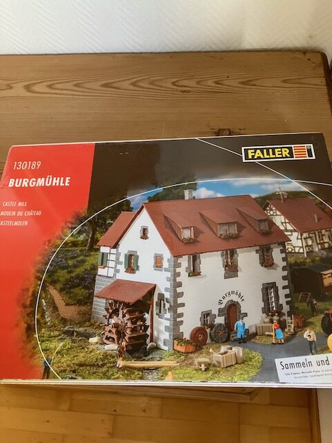 Faller 130189 Slots Vand Mølle Nyt Byggesæt H0 Vejl 810 kr
