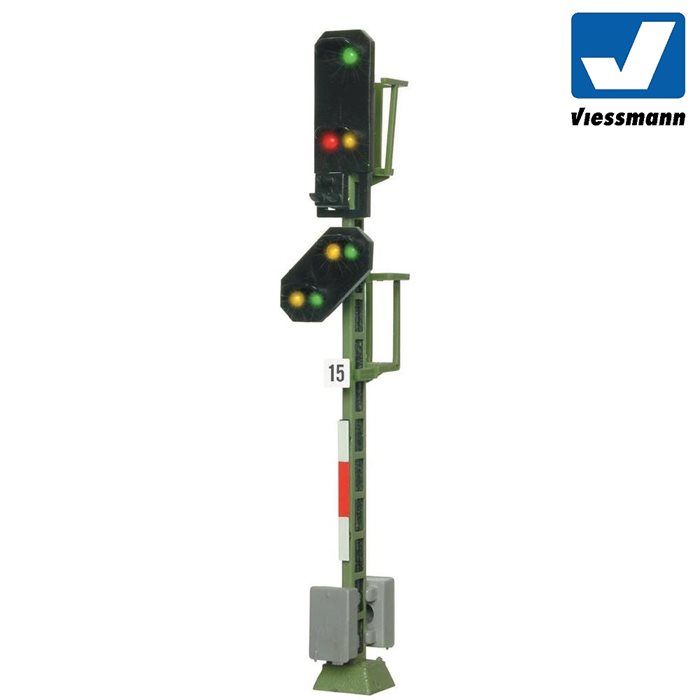 Viessmann 4015 Indkørselssignal med forsignal, H0 nyt