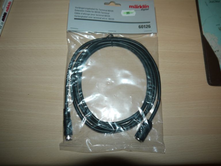 Märklin 60126 Extension Cable For 60125 – HO Scale Model Train Accessory – NEW