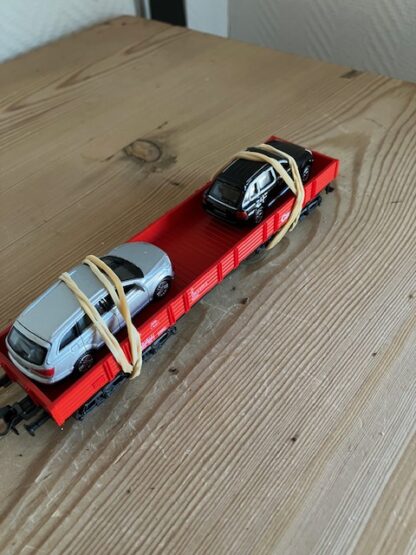 Marklin Rød Cargo Boogie Vogn med 2 Marklin Biler H0 Som Ny. - Elos ...