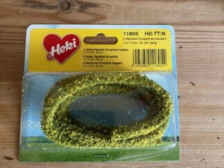 HEKI 11805 2 x Forsythia Hæk 7x7mm 50 cm H0 TT N. Nyt