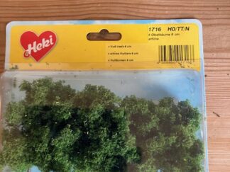 HEKI 1716 4 Frugt træer 8 cm H0 TT N Nyt