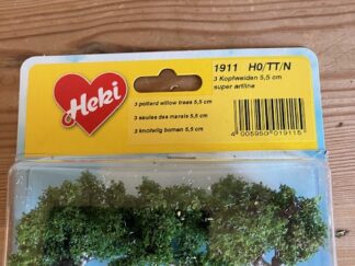 HEKI 1911. 3 Små Piletræer 5,5 cm Høj H0 TT N Nyt