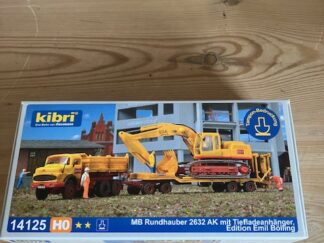 Kibri 14125 MB 2632 Med lav anhænger til Grave maskine H0 Nyt