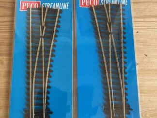 PECO SL 91 og 92 Insulfrog H0 00 Code 100 nickel silver Rail. Pris pr stk